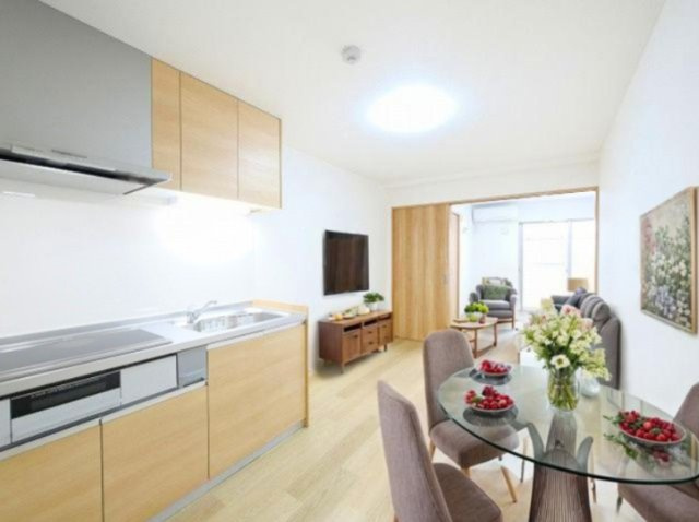 クレアール東岡町の居間・リビング|CGで家具等を配置したもので家具等は含まれません。