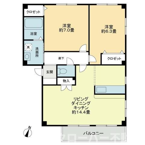 フォブール世俵Ａの間取り|間取図