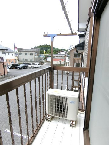 パークハイツA棟のバルコニー