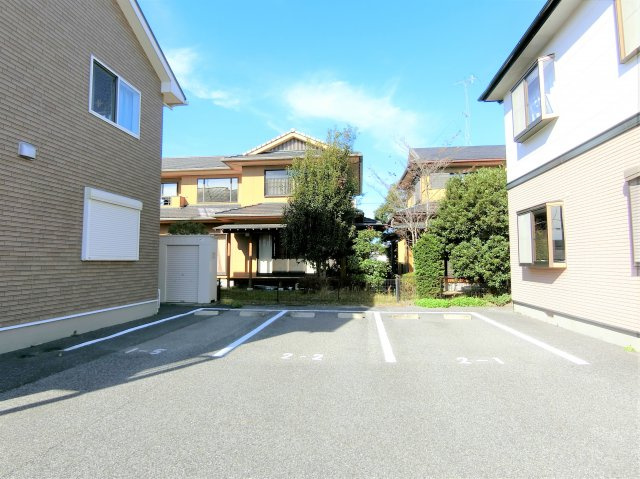 パークハイツA棟の駐車場