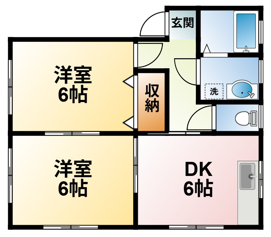 パークハイツA棟の間取り