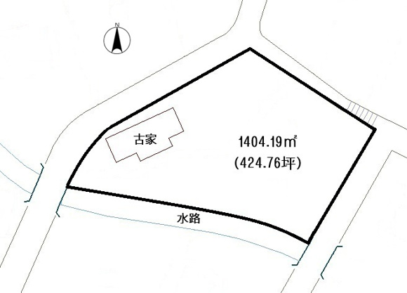 【土地図】 | すいらん荘別荘地　古家付土地