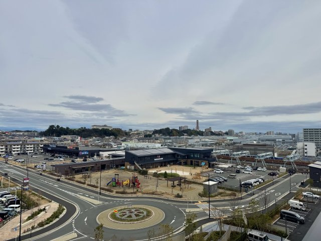 一条レジデンス西伊場町の展望|玄関前からは浜松駅方面が一望できます！