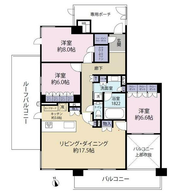 一条レジデンス西伊場町の間取り|3LDKの間取りになります♪