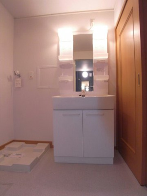 【独立洗面台】 | オハナ・ラウレアＢ | 朝の身支度には欠かせない独立洗面化粧台