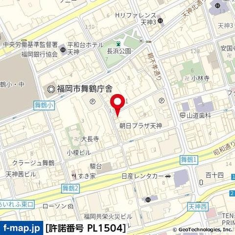 【地図】 | Ｔｈｅアクシオン天神レジデンス