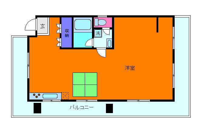 サニーライフ住吉の間取り