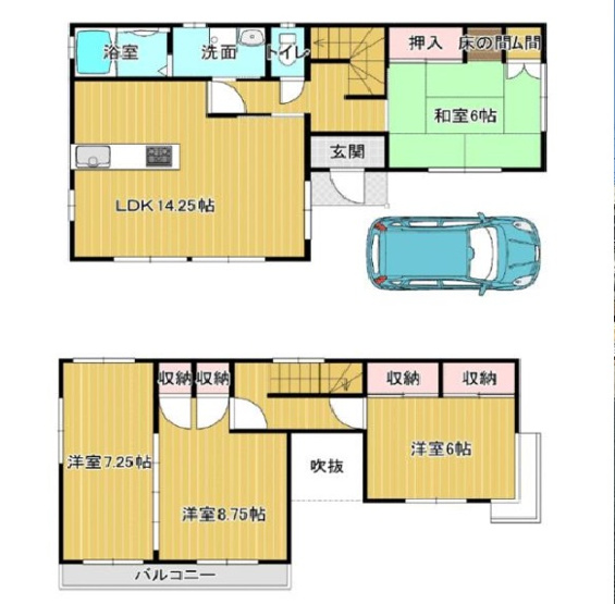 【間取り】 | 間取りは4LDKになります。