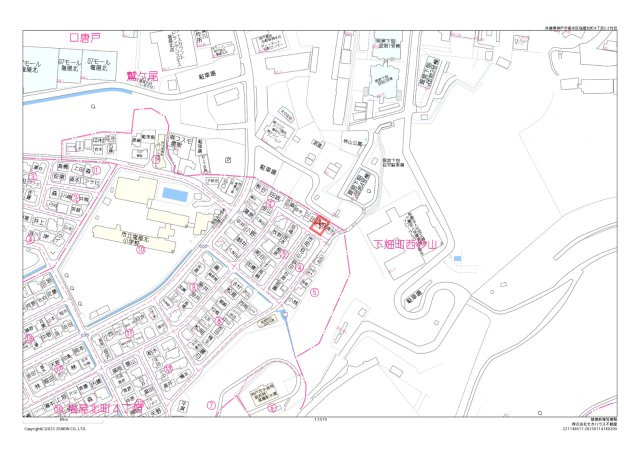垂水区塩屋北町　土地の地図