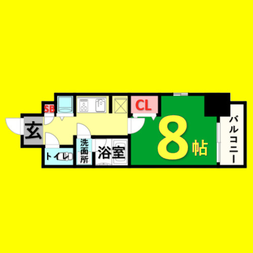 ルペルティア　名古屋市賃貸　仲介手数料無料の間取り