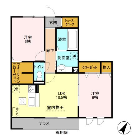 アユメノの間取り