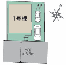 【区画図】 | 旭区中白根2丁目新築戸建【4LDK+カースペース2台/長期優良住宅/小学校徒歩2分圏内/住環境良好】