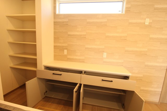 土佐山田町　新築戸建　Ｃ号地　（全4区画）　の収納|カップボード