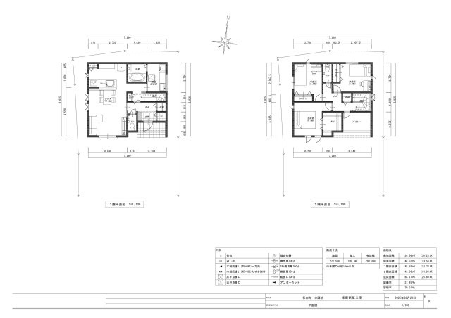 石立町　建築条件付き　売土地　3号地　（全8区画）の土地図＋建物プラン例|プラン例　建物面積　88.61㎡　（26.80坪）