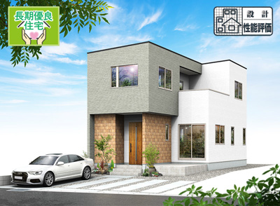 【外観パース】 | 沼津市大岡 2期 新築一戸建て 3号棟 | 外観パースです