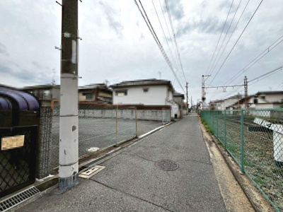 【前面道路含む現地写真】 | 浜寺諏訪森町東３丁　売土地　全２区画 | 浜寺公園まで徒歩１７分！気軽な近さでお散歩コースやジョギングコースにもいいですね♪気分もリフレッシュされますよ♪