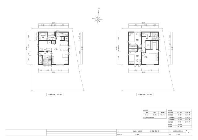 石立町　建築条件付き　売土地　5号地　（全8区画）の土地図＋建物プラン例|プラン例　建物面積　85.30㎡　（25.80坪）