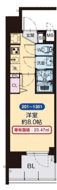 PLACZ MINAMIMORIMACHIの間取り