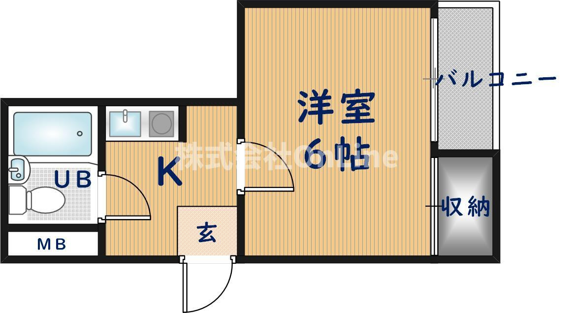 大阪市平野区加美西２丁目の賃貸マンションの間取り