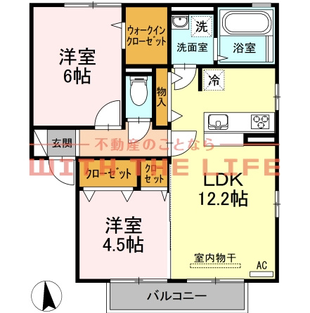 モンテリーヴル【キャッシュバック対象】の間取り
