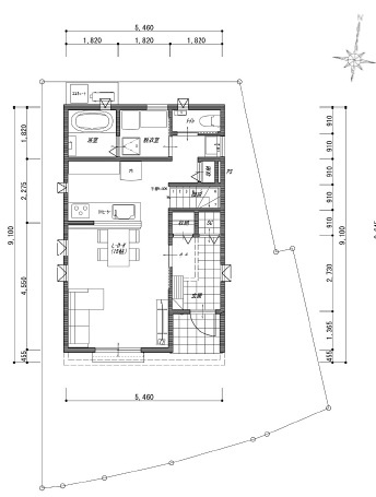 石立町　建築条件付き　売土地　8号地　（全8区画）の参考プラン|2Ｆ