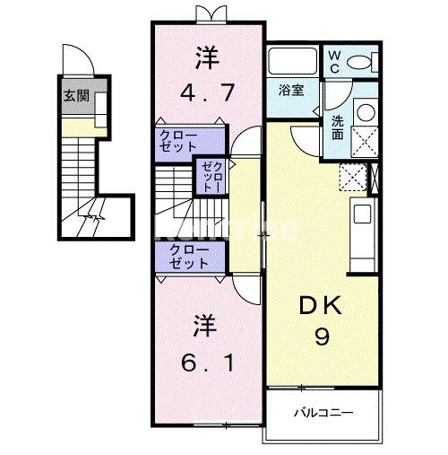 さくらＢの間取り|間取図