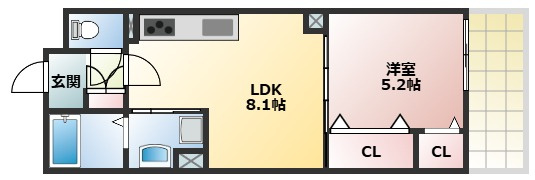 【間取り】 | ラモーナ一津屋Ⅰ