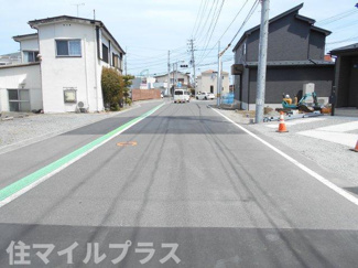 【前面道路含む現地写真】 | 郡山市片平町釜場新築一戸建て3棟 | 前面道路含む現地写真です