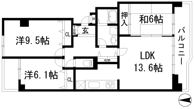 【間取り】 | 阪急池田伏尾台セラージュ