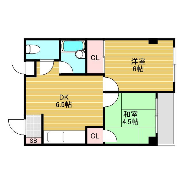 グランドハイツ三津屋北の間取り