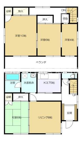 湯口洗沢　土地建物の間取り