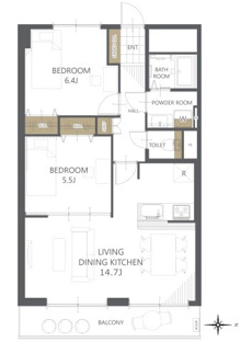 【間取り】三滝コーポラス 