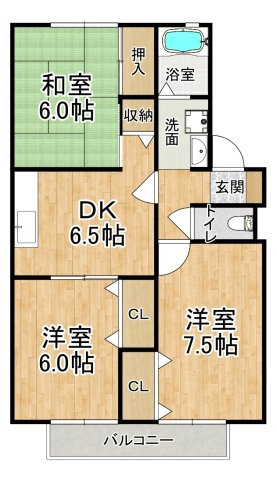 ファミール王塚台の間取り