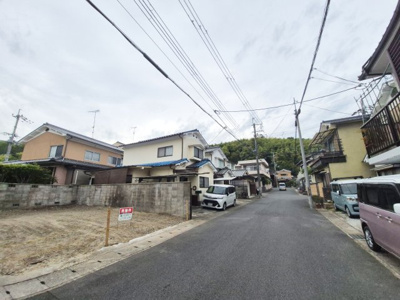 【前面道路含む現地写真】 | 御陵谷町　建築条件無し売土地