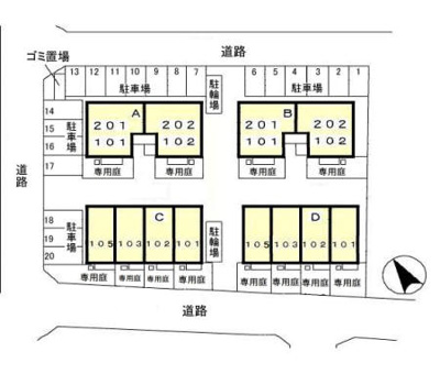 【区画図】 | Royal Garden 400＆16　ＡＢＣＤ