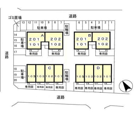 【区画図】 | Royal Garden 400＆16　ＡＢＣＤ