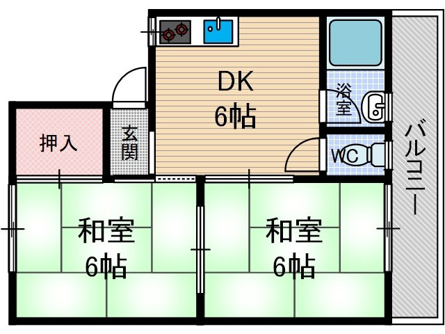 グリーンハイツＢ棟の間取り