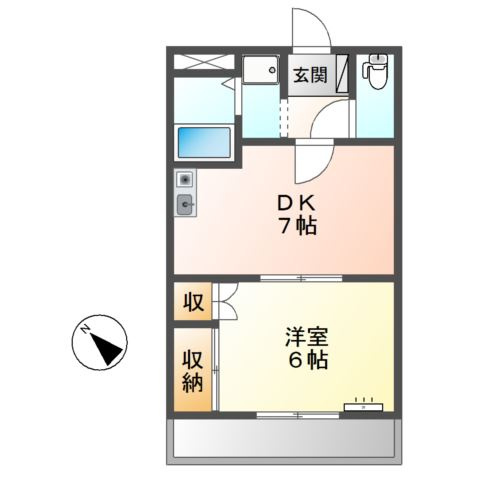 【間取り】 | シティハイツ中浜