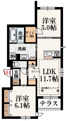 パークイーストの間取り