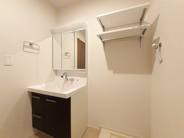 プルミエール手屋Ⅳの洗面所|スペースが確保できる洗面所です