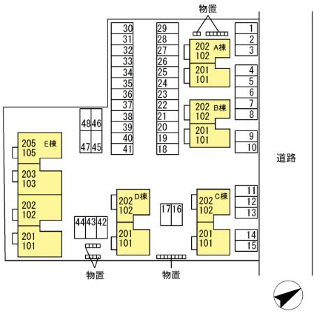 Horinouchi・パーク・フィールド　Bの区画図