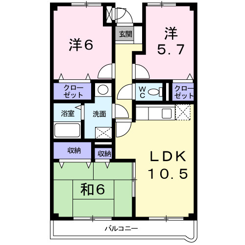 【間取り】 | ラルジュウエスト