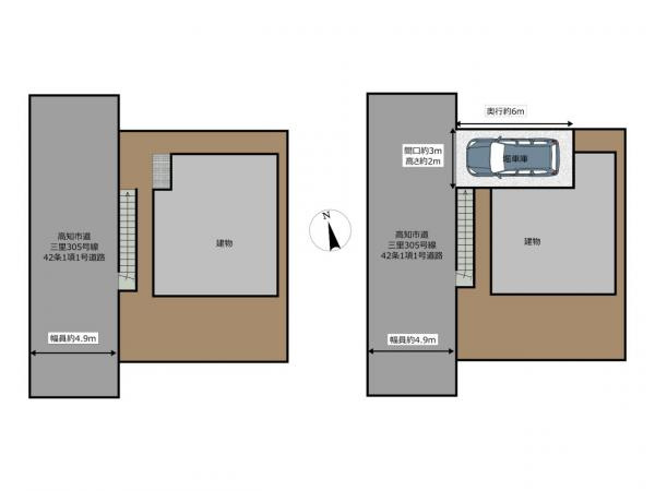 高知市十津5丁目 戸建ての間取り