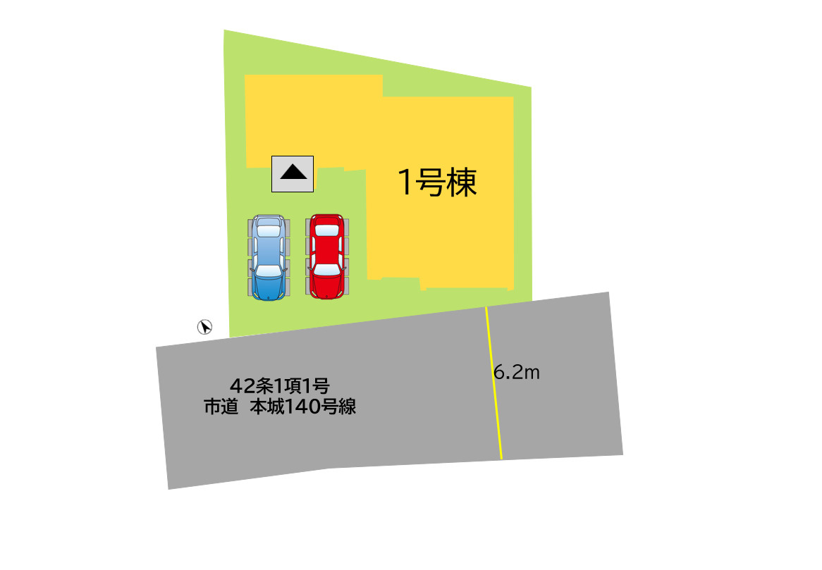 八幡西区御開3丁目3期の区画図