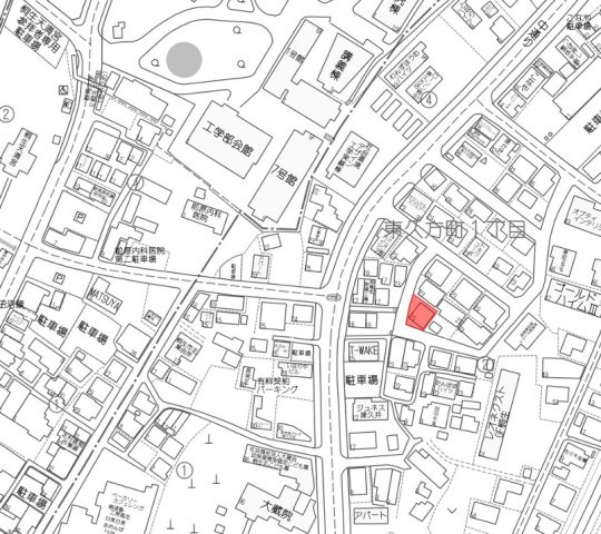 桐生市東久方町1丁目土地の地図