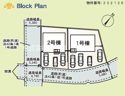 ♥♥与那原町板良敷第6-2号棟（全2棟）の区画図|駐車スペース
