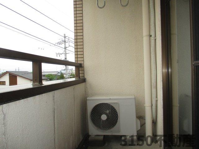 サンライズマンションのバルコニー