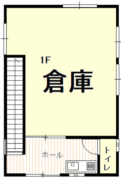 北村山郡大石田町大字横山字坂ノ上の間取り|１Fには倉庫、ミニキッチンがあります