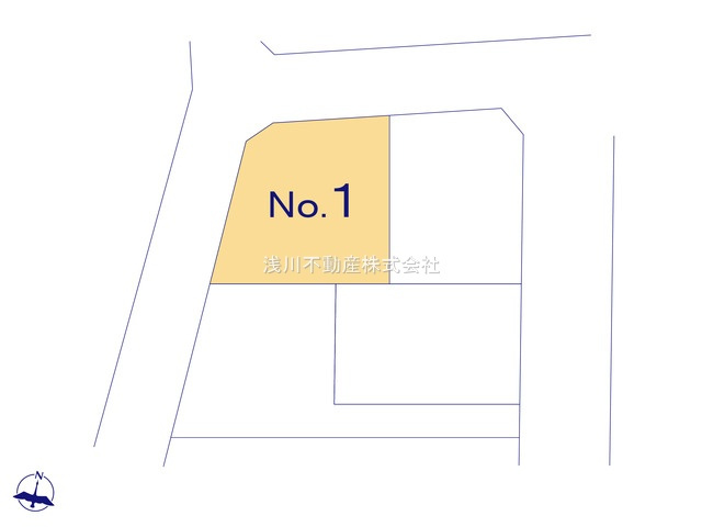 八王子市　北野台　新築一戸建ての区画図|～全4棟の新しいコミュニティーが誕生～