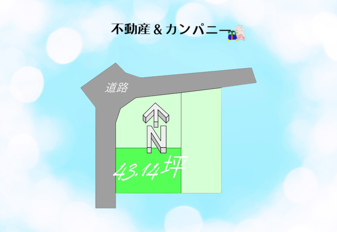 西長戸町売土地の土地図